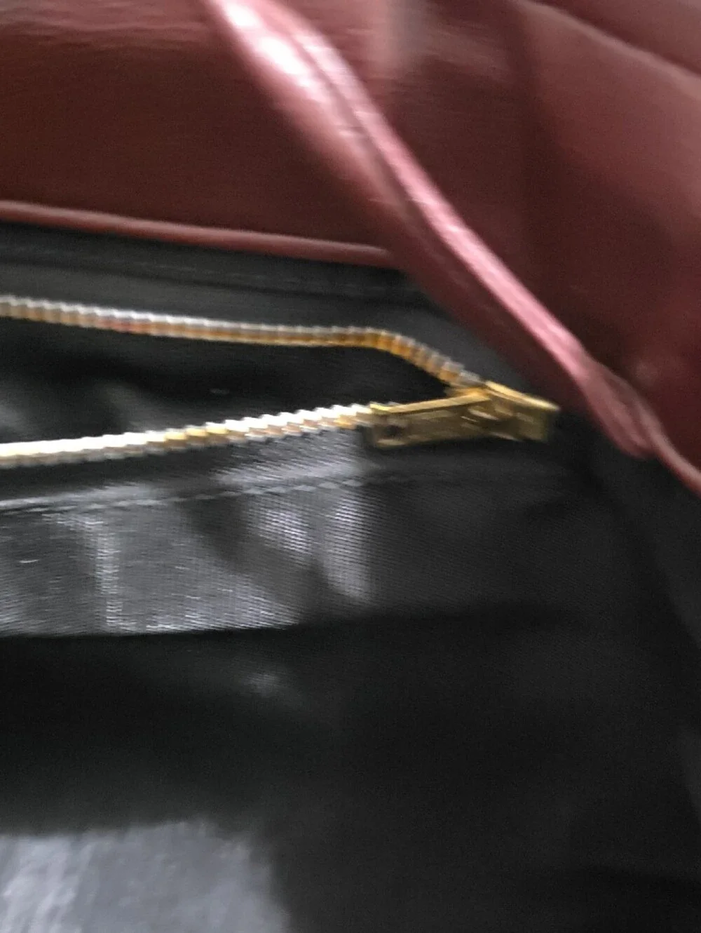 Minimalist Leather Clutch Wristlet in Burgundy